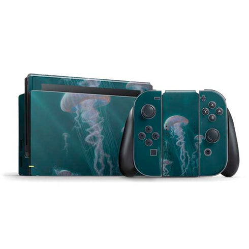 Blue Jellyfish by Vincent Hie Nintendo Skins
